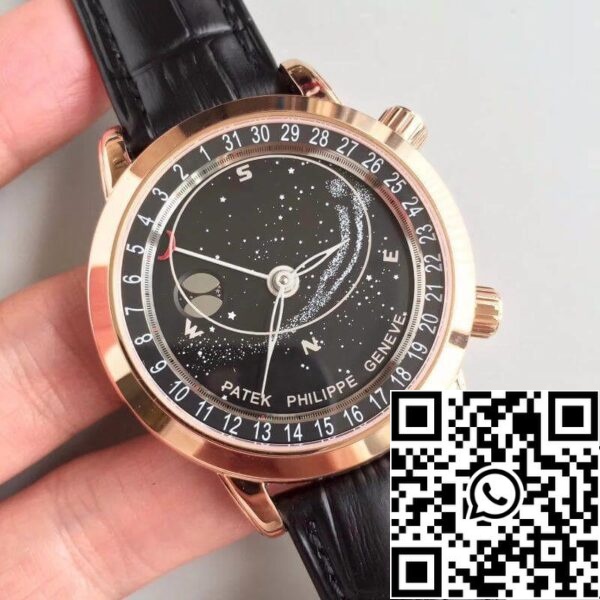 2 299 Patek Philippe Grand Complications 6102R-001 TW Фабрика 1: 1 Най-доброто издание швейцарски ETA240 Небесен черен въртящ се циферблат