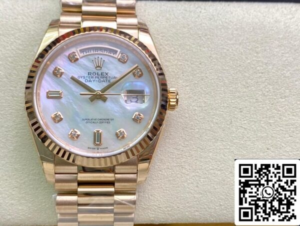 2 29 980bd24f d30b 491d 99a7 2a68a364d470 Rolex Day Date M128235-0029 1:1 Best Edition EW Factory Rose Gold