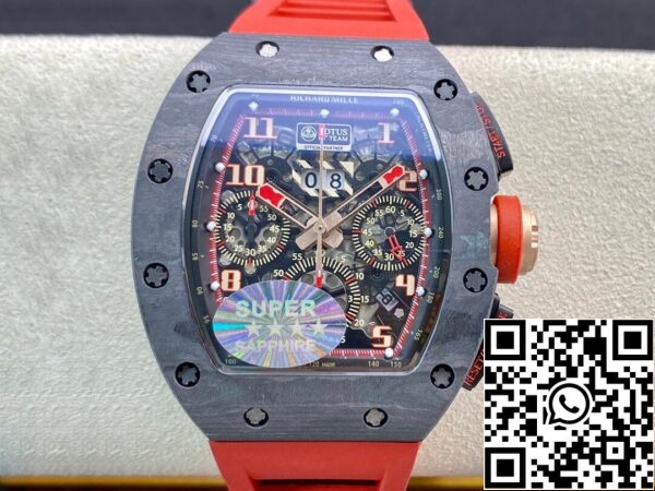 2 2 36c3d506 608b 44f2 b2a5 6062d9ad6c06 Richard Mille RM011 1:1 Best Edition KV Factory V3 Red Rubber Strap