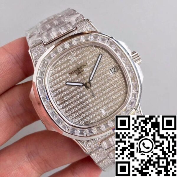 2 302 Patek Philippe Nautilus Jumbo 5719/1G-001 1:1 Best Edition Sveitsin ETA324