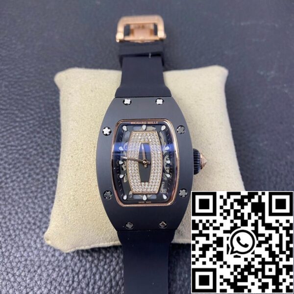 2 30 1814ab34 9d62 45ce b5d9 216ebecb63c2 Richard Mille RM 07-01 1:1 Best Edition RM Factory Bracelete em borracha preta