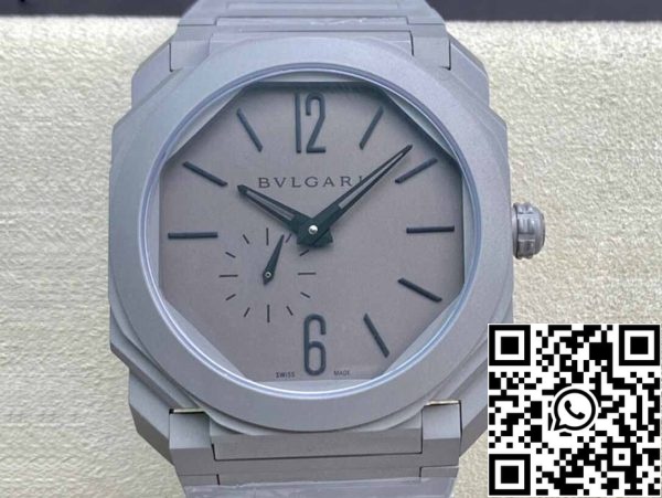 2 30 2234883c e575 44a0 819f 20dc7e84c10c Bvlgari Octo Finissimo 102713 BGO40C14TTXTAUTO 1:1 Best Edition BV Factory Silver Gray Dial