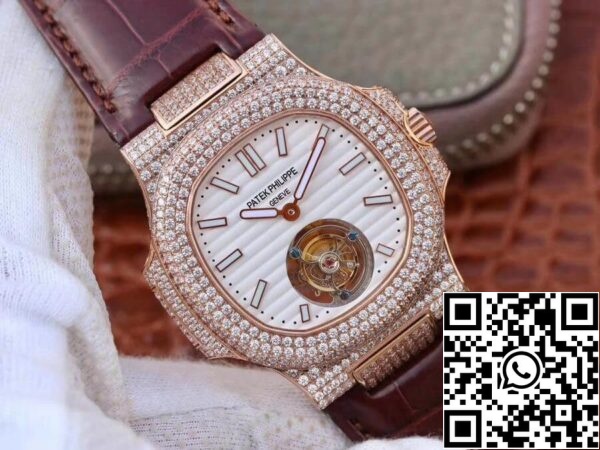 2 315 Patek Philippe Nautilus Jumbo 5711 R8 Factory 1:1 Best Edition Swiss Tourbillon Rose Gold