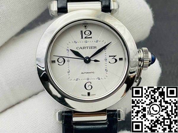 2 31 18432da4 8e29 48b6 9d51 075490a35a73 Cartier Pasha WSPA0012 35MM 1:1 Best Edition BV Factory Λευκό καντράν