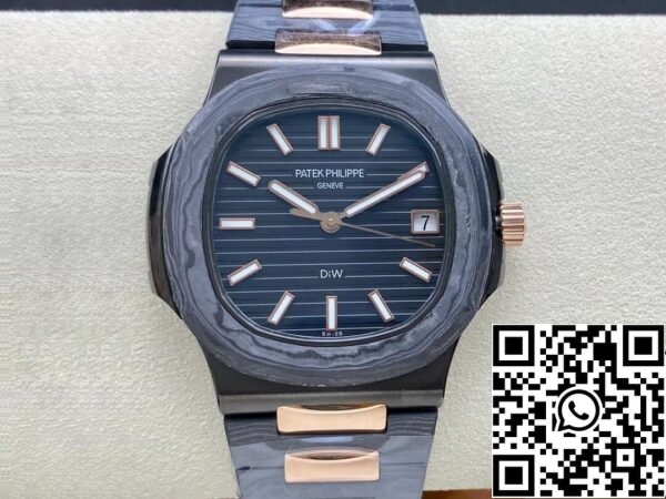 2 31 e228cd75 6e92 4673 970a abc9abc31f3b Patek Philippe Nautilus 5711 DiW 1:1 Best Edition Cassa in fibra di carbonio