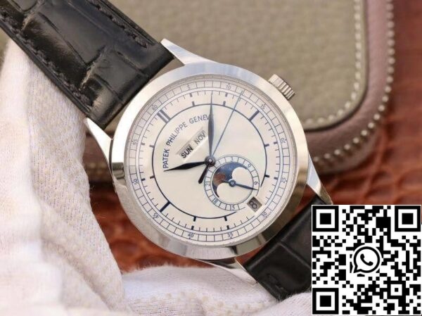 2 323 Patek Philippe Complications Ετήσιο Ημερολόγιο 5396G-001 KM Factory 1:1 Best Edition Swiss ETA324S White Dial