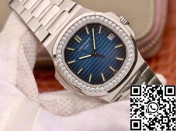 2 326 Patek Philippe Nautilus 5711 PF Factory 1:1 Best Edition Swiss ETA324 Quadrante blu