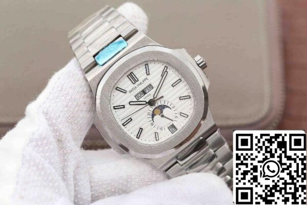 2 341 Patek Philippe Nautilus 5726/1A-010 KM Factory 1:1 Best Edition Swiss ETA324 White Textured Dial