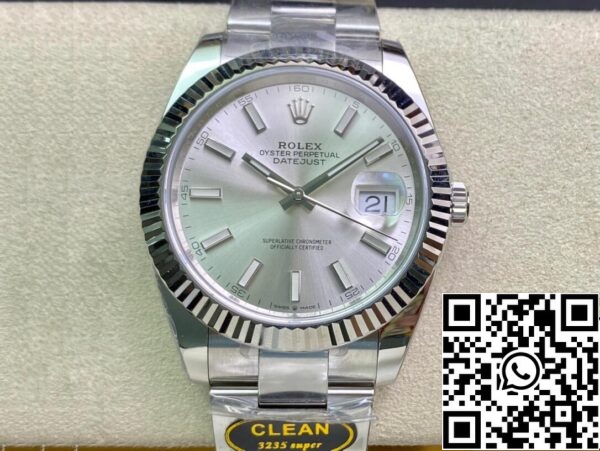 2 34 07e14c5c 7474 4ae1 b0e9 6d3f72f7e14b Rolex Datejust M126334-0003 41mm Oyster Strap Schone Fabriek Witte Wijzerplaat