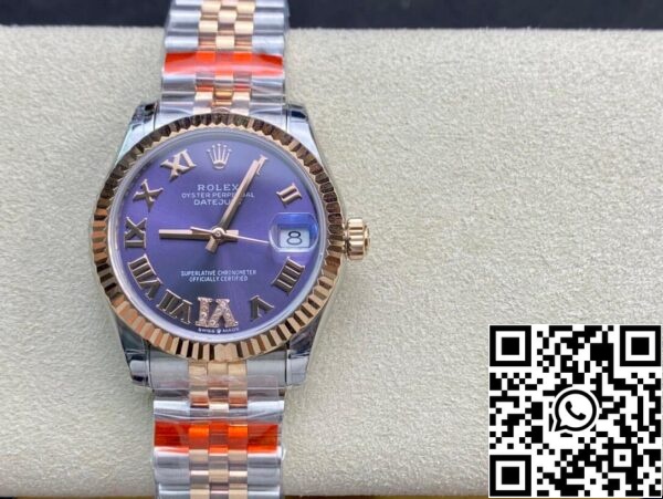 2 35 Rolex Datejust M278271-0020 1:1 Najboljša izdaja TW Factory jajčevcev vijolična številčnica