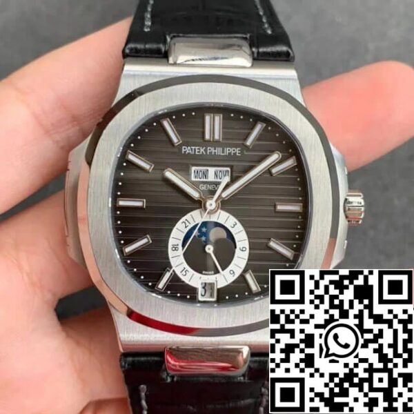 2 35 7153f8ca 1b27 42fc acc2 0d1a8b89114c Patek Philippe Nautilus 5726/1A-014 1:1 Best Edition GR Factory Kék bőrszíj