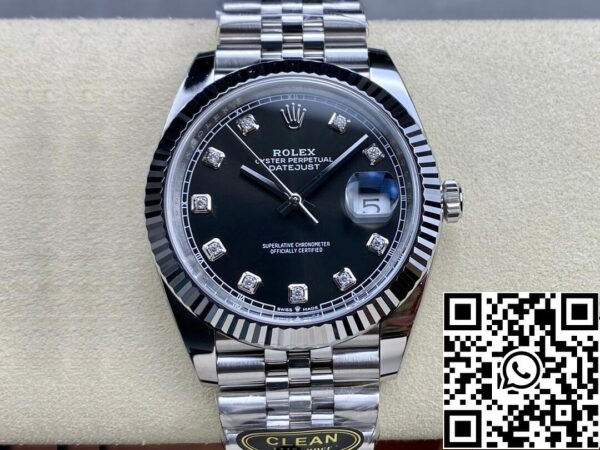 2 36 17e40517 3d33 4c62 96dc c586ab041abf Rolex Datejust M126334-0012 1:1 Beste Editie Schone Fabriek Zwarte Wijzerplaat