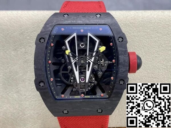 2 37 5d10d08d 5609 427b bff0 e118f5c72013 Richard Mille RM27-03 Tourbillon 1:1 Best Edition BBR Fabriek Zwarte Koolstofvezel Kast