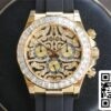 2 38 431c0a67 4171 4aed 9535 dacd76ca5bd6 Rolex Cosmograph Daytona 116588 TBR 1:1 Best Edition Noob Factory Luneta de diamante em ouro amarelo