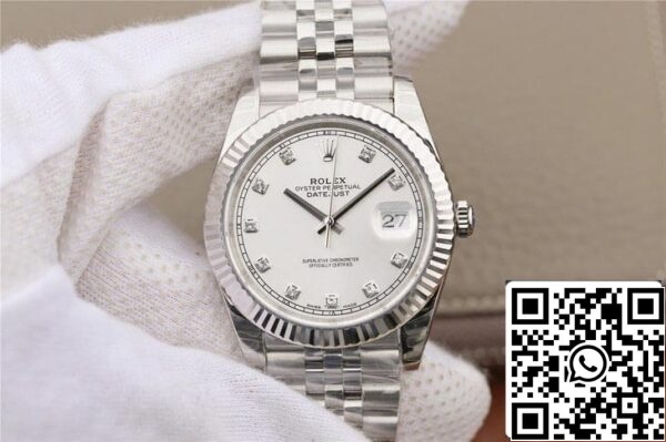 2 38 561a09b1 f6f8 482e b88e b39d732e1d4e Rolex Datejust M126331 1:1 Best Edition EW Factory Quadrante Bianco