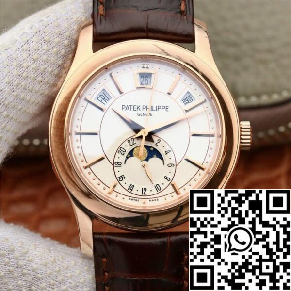 2 38 b31fac2b 74c6 4786 a239 bf0fa09f0d43 Patek Philippe Complications 5205R-001 1:1 Best Edition KM Factory maitomainen valkoinen soittaa