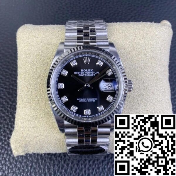 2 39 11ee2afd 1e14 498b ab51 8ffd3f720279 Rolex Datejust M126234-0027 36MM 1:1 Best Edition Clean Factory Quadrante Nero