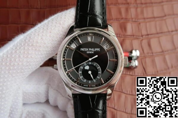 2 39 18fedc98 551d 4789 9527 afa32a44f868 Patek Philippe Complications 5205R-001 1:1 Best Edition KM Factory Cowhide hihna