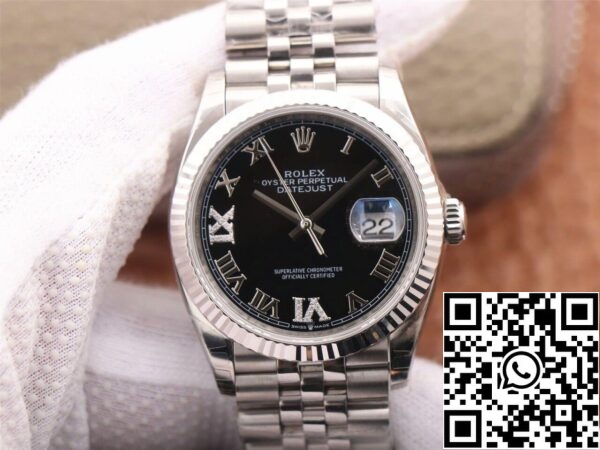 2 39 5d895bfb ae92 4010 b0b2 e8531204f249 Rolex Datejust M126233 36MM 1:1 Best Edition EW Factory Svart urtavla