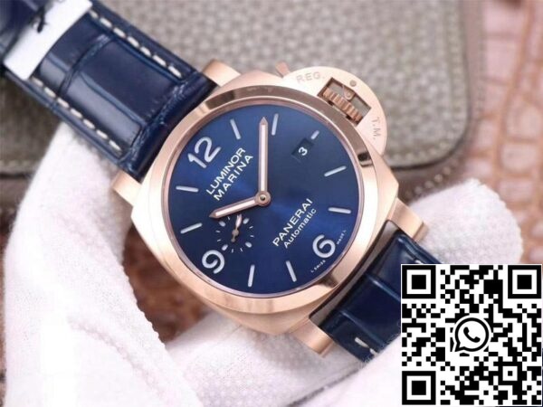 2 39 d2f6062c 1e19 4acf a716 ccd8516fa9f4 Panerai Luminor Marina Goldtech PAM01112 1:1 Best Edition VS Factory Blue Dial Swiss P9010