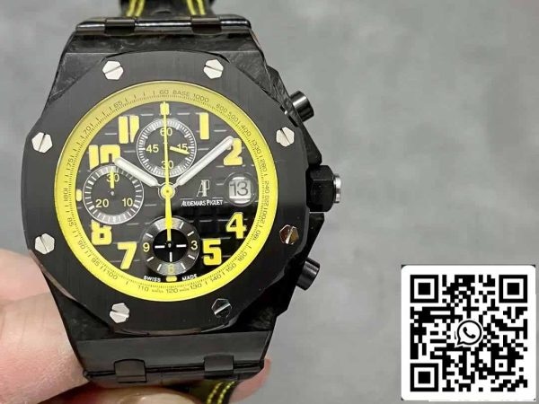 2 3 1070845d 6981 4891 a494 5b18a2c3a3dd Audemars Piguet Royal Oak Offshore 26176FO.OO.D101CR.02 1:1 Най-добро издание APF Factory Black Dial