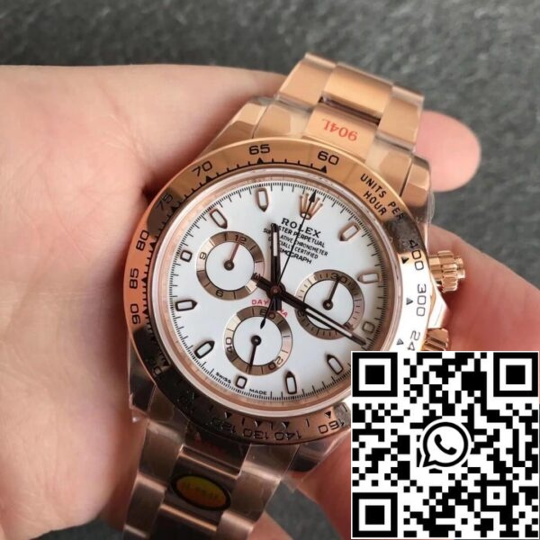 2 3 35e0d88c 3ff2 49dc b33f 34b00d595b4b Rolex Daytona m116505-0010 1:1 Best Edition Noob Factory Λευκό καντράν