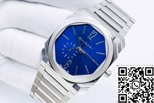 2 3 4c888d4d c30f 4571 a298 ab15da01ddbc Bvlgari Octo Finissimo 103431 1:1 Best Edition BV Factory Quadrante blu