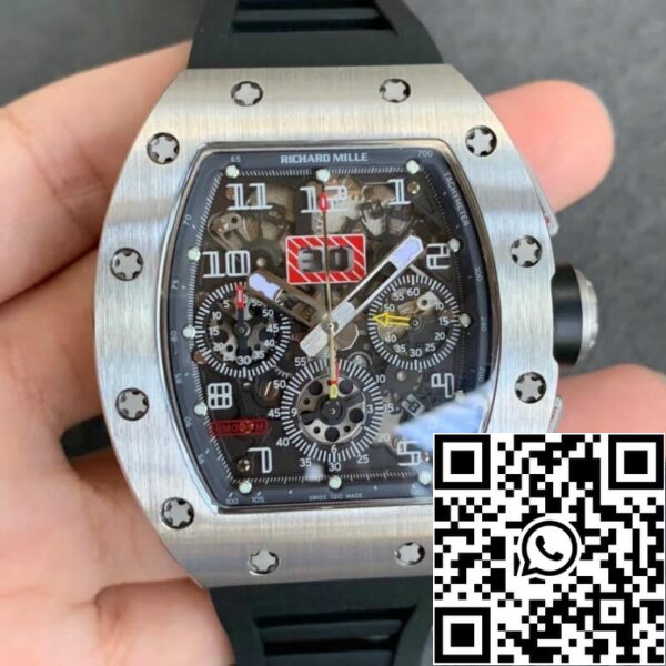 2 3 8b59d05c b41c 43aa b5f9 ef254dd6ddfc Richard Mille RM011 1:1 Best Edition KV Factory Black Rubber Strap