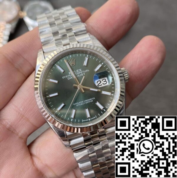 2 40 scalato Rolex Datejust M126234-0051 36MM 1:1 Best Edition VS fabbrica cinturino in acciaio