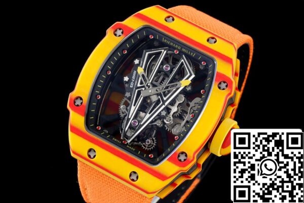 2 40 6570156f f867 4bff b0ae c9b4bc78fc13 Richard Mille RM27-03 Rafael Nadal Tourbillon 1:1 Best Edition RM Fabriek Fabric Orange Strap