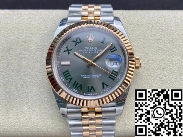 2 40 7303a0c9 d7fc 461a 893d 60d329b8dd22 Rolex Datejust M126331-0016 1:1 Best Edition EW Factory Quadrante Verde