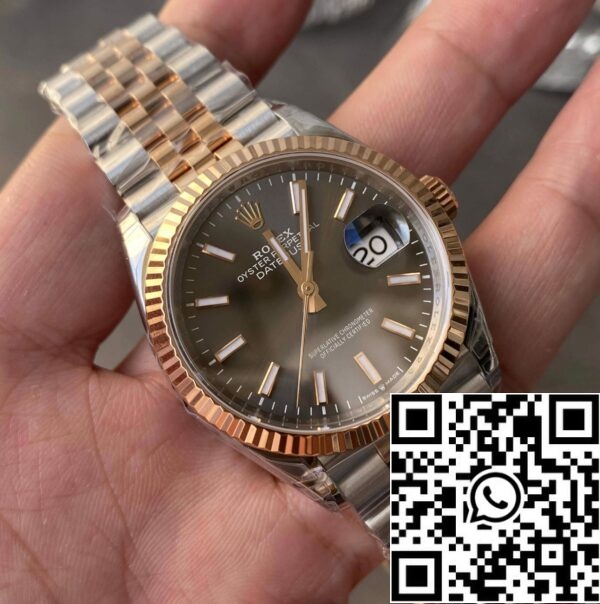 2 41 scalato Rolex Datejust M126231-0013 36MM 1:1 Best Edition VS fabbrica quadrante grigio