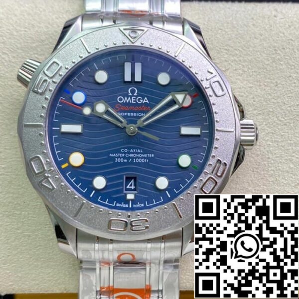 2 41 2a2dc443 0af7 4873 9cc8 a23d7932c0b3 Omega Seamaster Diver 300M 522.30.42.20.03.001 1:1 Best Edition OR Factory Quadrante blu