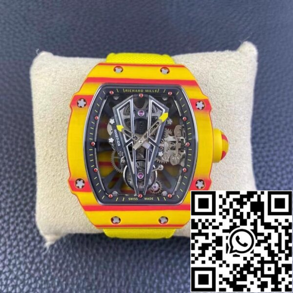 2 43 e83cf977 174d 470f 9607 ee01e50956a9 Richard Mille RM27-03 Rafael Nadal Tourbillon 1:1 Best Edition RM Factory Keltainen hihna