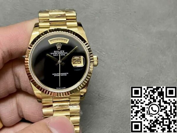 2 44 1484bed9 ca60 46e5 b3a7 32889ad50da6 Rolex Day Date 18038 1:1 Best Edition GM Factory Musta Dial