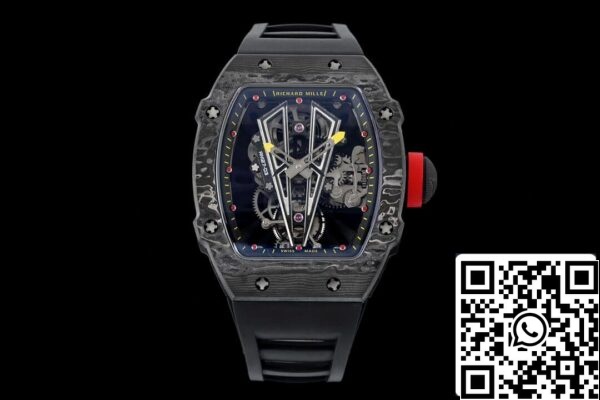 2 44 4416c0ed 8868 4e2b b618 a68414b73a61 Richard Mille RM27-03 Rafael Nadal Tourbillon 1:1 Best Edition RM Fabriek Zwart Rubberen Band