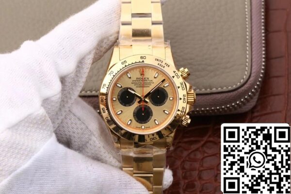 2 44 ae8efe8a 03b5 4f97 9d54 00c19508740b Rolex Daytona 116508 1:1 Най-добро издание JH Фабрика жълто злато черен хронограф