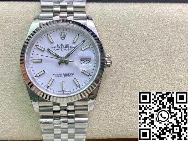 2 44 dfd59c68 7dab 4129 bd57 940ad5c98522 Rolex Datejust 36MM 1:1 Best Edition EW Factory Quadrante Bianco