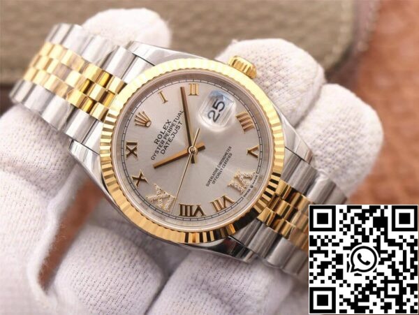 2 45 fa0dcce1 f0f8 45da a6cb 9f93dd2726b4 Rolex Datejust M126233-0031 1:1 Best Edition EW Factory Silver Dial