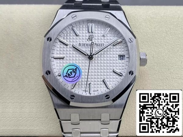 2 46 3135d80c b0c5 4f3e a345 411fb26e2ef1 Audemars Piguet Royal Oak 15500ST.OO.1220ST.04 1:1 Best Edition APS Fabriek Witte Wijzerplaat