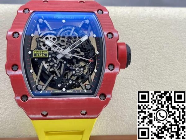 2 47 9878e805 3d56 4ebf bcbe 9451f83b67c1 Richard Mille RM35-02 1:1 Best Edition T+ Fabrieksrood Koolstofvezel NTPT Kast