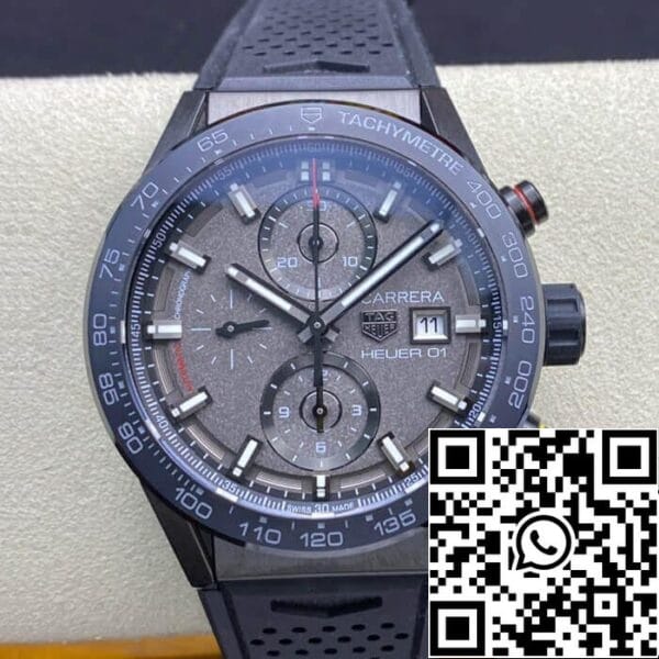 2 47 f006c1a1 08e9 4f09 8a44 42931b6d91b8 TAG Heuer Carrera CAR201J.FT6087 1:1 Mejor Edición XF Factory Esfera Gris