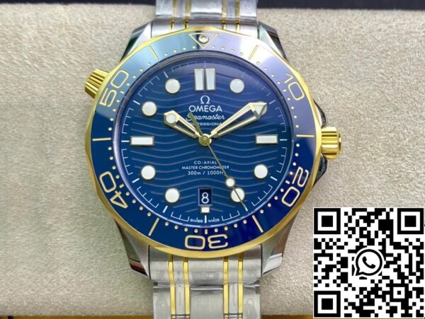 2 48 1cc33cd3 e3e4 4d21 ada6 cc7c50a3cde6 Omega Seamaster Diver 300M 210.20.42.20.03.001 1:1 Best Edition OF Fabriek Blauwe Wijzerplaat