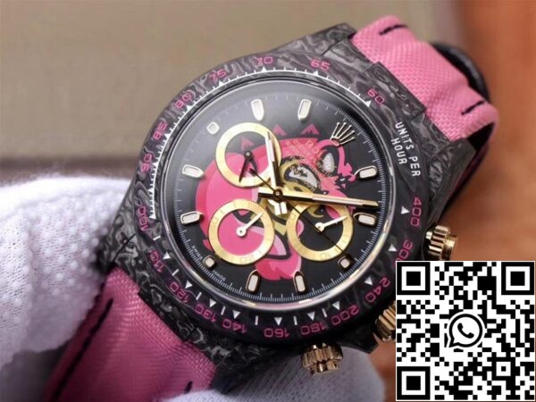 2 48 60e58e28 bf9e 44e2 9eec 52cf0debf6a6 Rolex Daytona Cosmos Pink Exploded Dragon 1:1 Best Edition WWF Factory Swiss ETA7750