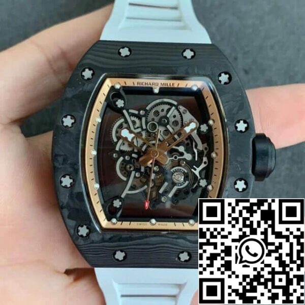 2 48 cb146e68 0ed5 4388 bfec 078b3d4da89b Richard Mille RM055 RM055 1:1 Best Edition KV Factory V2 Skeleton Dial kellotaulu