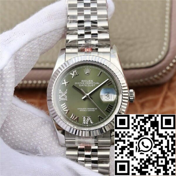 2 49 5f76dec2 494f 4d6d 931f 2283a440341d Rolex Datejust 36MM 1:1 Best Edition GM gyári gyémántokkal kirakott számlapja