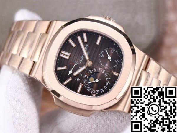 2 4 5d2a8b5d 590e 48a6 8b51 a641ec6ec93d Patek Philippe Nautilus 5712/1A-001 1:1 Best Edition PF Factory Rose Gold Movimento svizzero