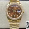 2 5 Rolex Day Date M128348RBR-0005 1:1 Най-добро издание EW Фабрика жълто злато