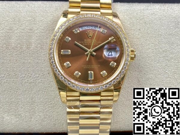 2 5 Rolex Day Date M128348RBR-0005 1:1 Best Edition EW Factory Gulguld