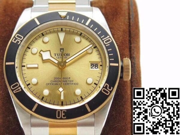 2 505 Tudor Heritage Black Bay M79733N-0004 ZF Factory 1:1 Best Edition Swiss ETA2824-2 Superlumed Dome-shaped Yellow Gold Dial